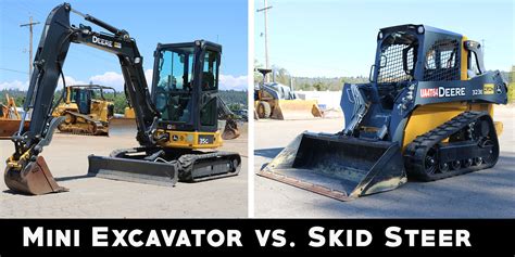 mini skid steer vs mini excavator|mini skid steer reviews.